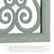 American Art D&#xE9;cor&#x2122; 36&#x22; Distressed Hand-Carved Seafoam Green Wood Wall Medallion Panel